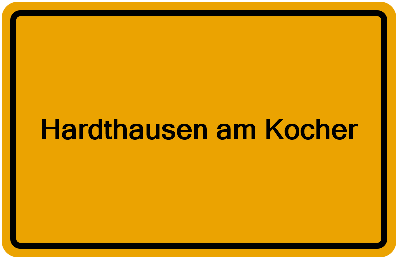 Handelsregisterauszug Hardthausen am Kocher